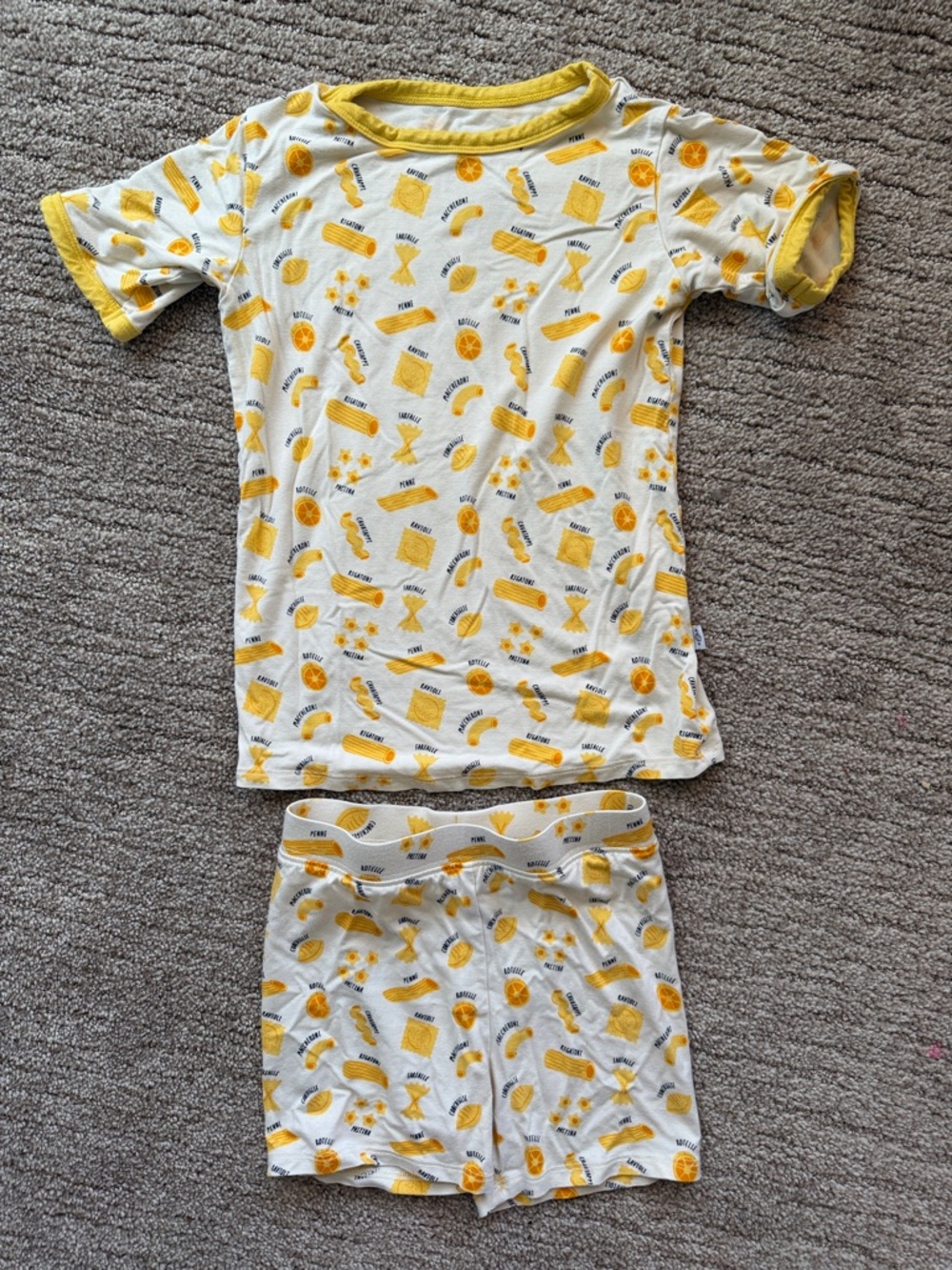 Kids Bamboo Pasta Pajama Set (4T)